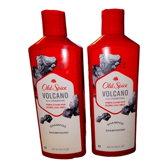 Old Spice Shampoo Volcano w/Charcoal Men 13.5oz (2 Pack) - Picture 1 of 4